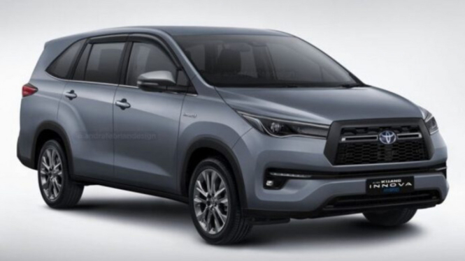 Toyota Innova Hycross yang diyakini sebagai Innova hybrid.