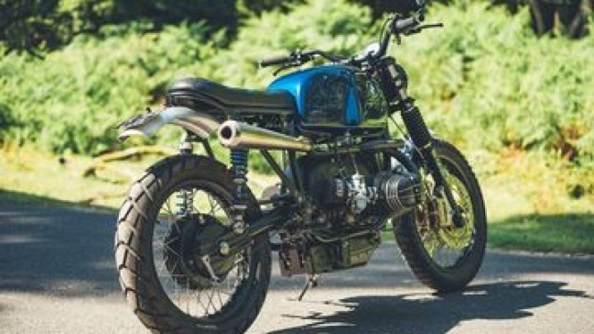 Modifikasi BMW R80 Scrambler