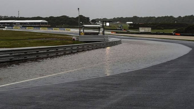 Sirkuit Philip Island Australia Banjir