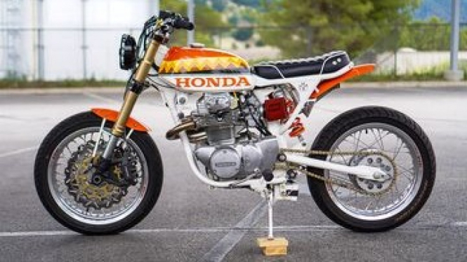 Modifikasi Honda CB350 Street Scrambler