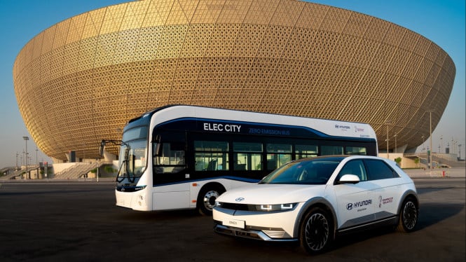 Mobil listrik Hyundai di Piala Dunia Qatar 2022