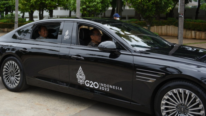 Hyundai Genesis G80 di KTT G20 Bali edisi khusus