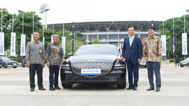 Hyundai Genesis G80 di KTT G20 Bali edisi khusus