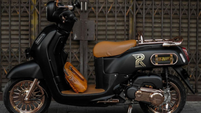 Yamaha Fazzio custom giveaway IMOS 2022 oleh Rainbow Motobuilder