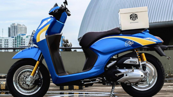 Honda Genio custom karya Aka Garage untuk IMOS 2022