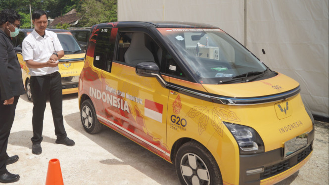 Pelatihan sopir Wuling Air ev di KTT G20