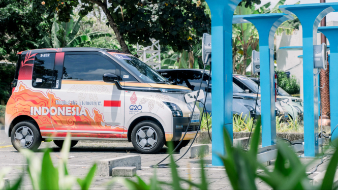 Wuling Air ev di KTT G20 Bali