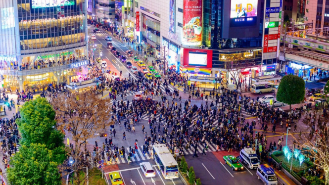 Shibuya Crossing, Tokyo, Jepang