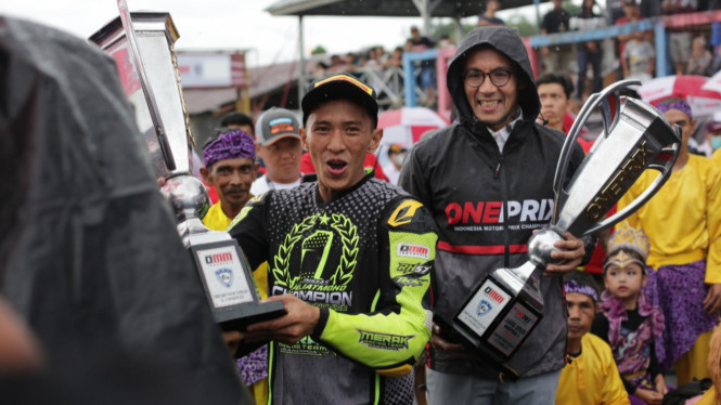 Dimas Juliatmoko juara nasional di kelas Oneprix 2 Novice.