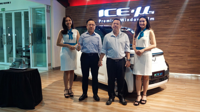 Peluncuran Kaca film ICE-µ Sky Blue RT70 Series