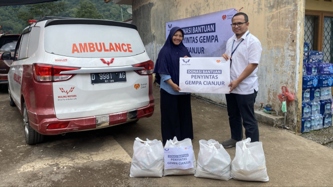 Wuling Motors donasi korban gempa Cianjur