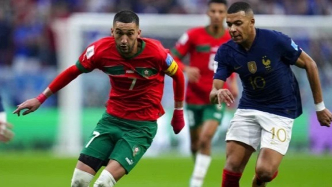Mbappe di Perancis vs Maroko