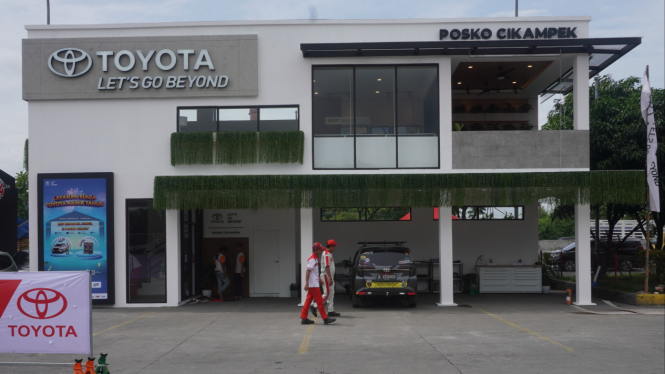 Posko mudik Toyota di