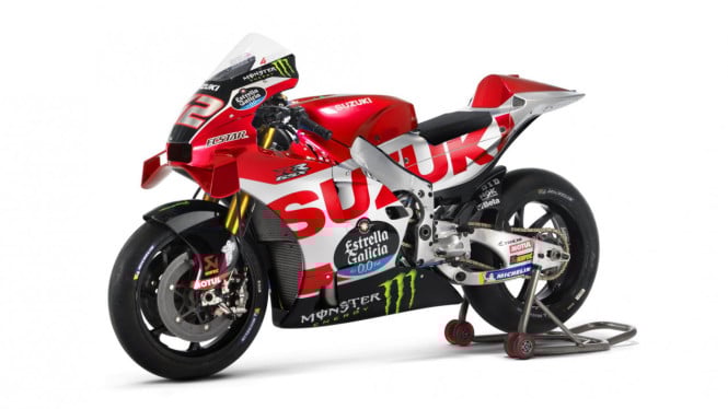 Motor balap Suzuki unggahan Alex Rins.