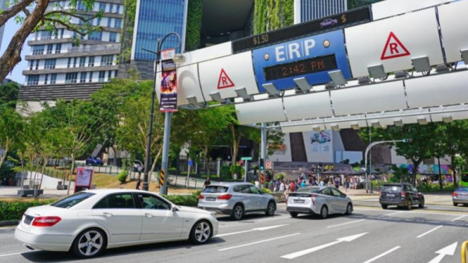 Jalan berbayar elektronik ERP di Singapura