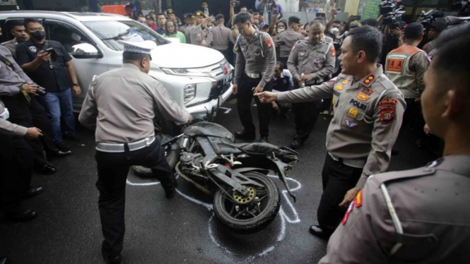 Rekonstruksi Kecelakaan Maut Mahasiswa UI Hingga Tewas