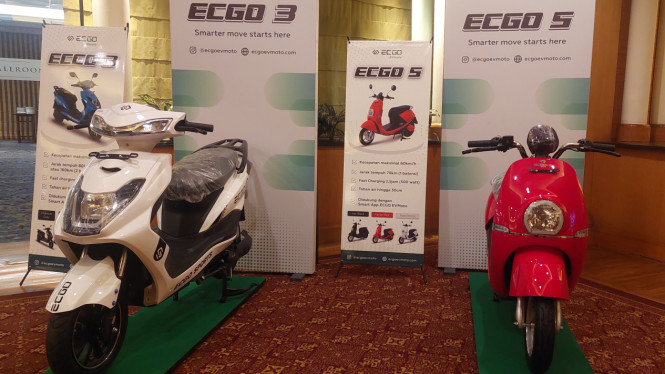 Motor listrik Ecgo 3 dan Ecgo 5