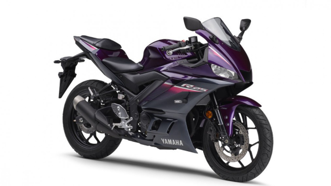Yamaha YZF-R25 warna ungu