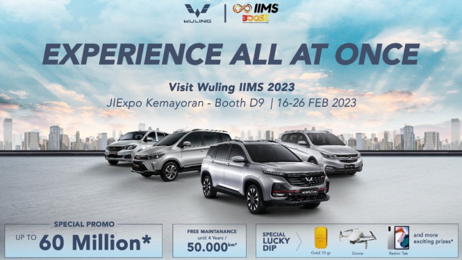 Promo Wuling di IIMS 2023
