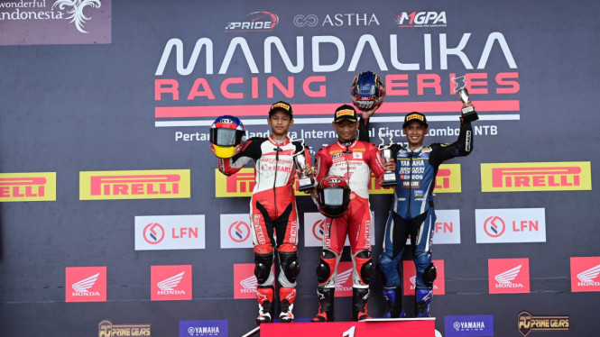 Podium Kejurnas Mandalika Racing Series