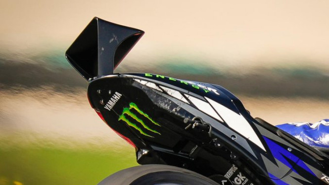 Sayap belakang di motor Yamaha YZR-M1  MotoGP