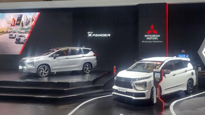 Booth Mitsubishi di Gaikindo Jakarta Auto Week 2023