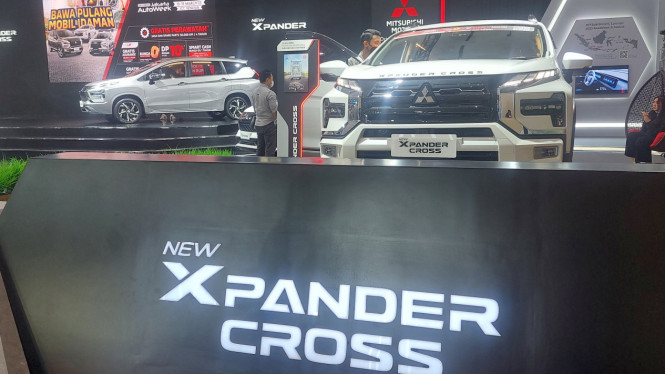 Booth Mitsubishi di Gaikindo Jakarta Auto Week 2023