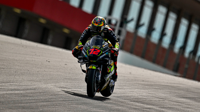 Pembalap Mooney VR46 Ducati, Marco Bezzecchi