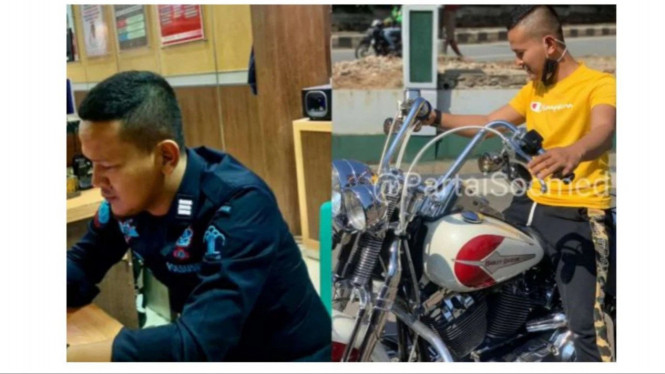Sipir di Lapas Rajabasa Lampung Pamer Harley-Davidson