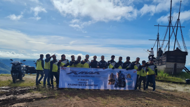 Yamaha Xmax di ajang Navigate to The MAX: Tour de Sumatera