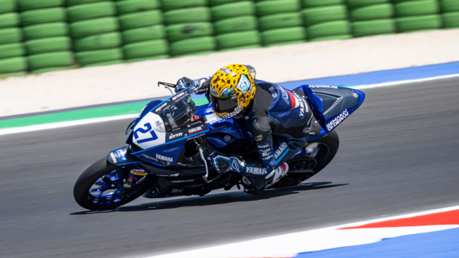 Pembalap binaan Yamaha Racing Indonesia, Aldi Satya Mahendra