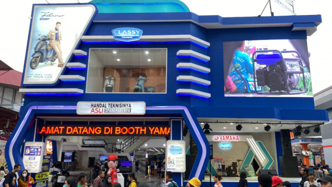 Booth Yamaha di Jakarta Fair 2023