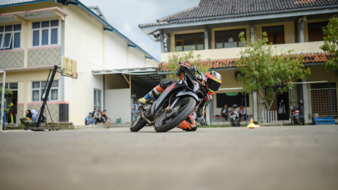 Ekskul balap motor di SMK Korpri Majalengka