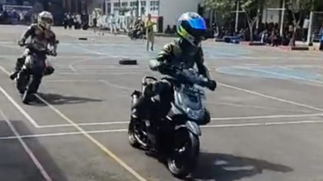 Ekskul balap motor di SMK Korpri Majalengka