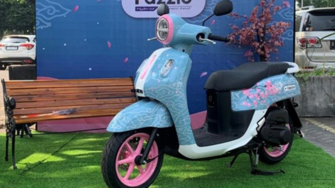 Yamaha Fazzio dengan penampilan Painting Indonesia x Japan.