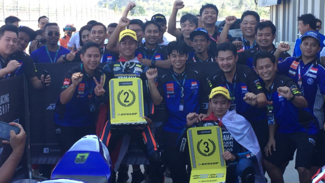 Aldi Satya Mahendra dan Wahyu Nugroho Raih Podium di Race 1 ARRC 2023