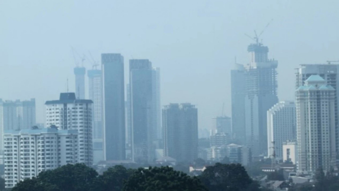 Ilustrasi polusi udara di DKI Jakarta