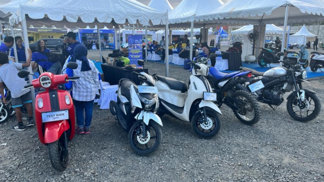 Promo motor Yamaha di Sirkuit Mandalika