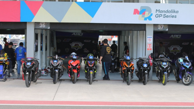 Yamaha Aerox 155 di Sirkuit Mandalika