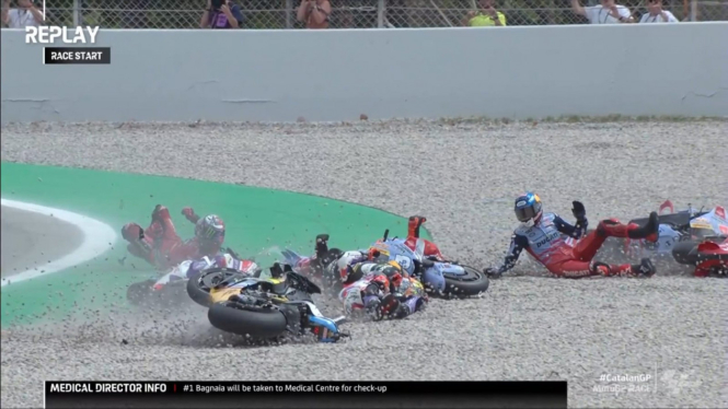 Kecelakaan di MotoGP Catalunya 2023