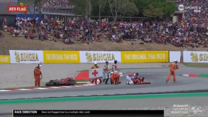 Pembalap Ducati, Francesco Bagnaia di MotoGP Catalunya 2023