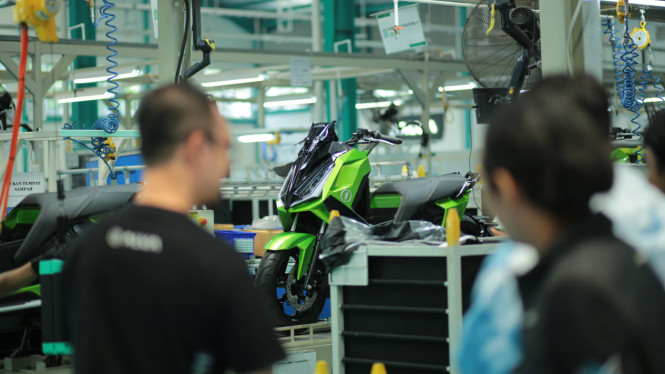 Pabrik motor listrik Alva di Cikarang