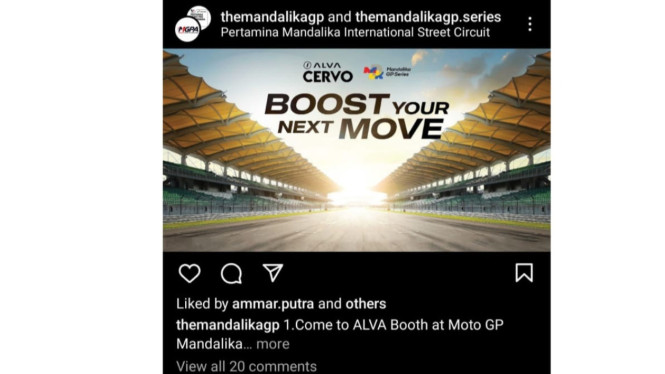 Salah satu postingan akun Themandalikagp