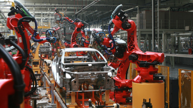 Pabrik mobil Chery di China