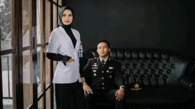 Iptu Pol Alvin Hidayat dan Karina Dinda Lestari