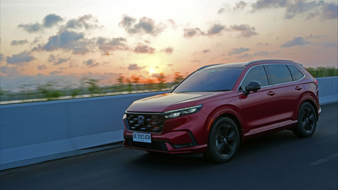 Test drive Honda CR-V Hybrid di Bali