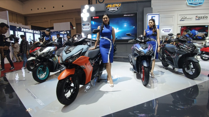 Yamaha Aerox 155 warna baru di IMOS 2023