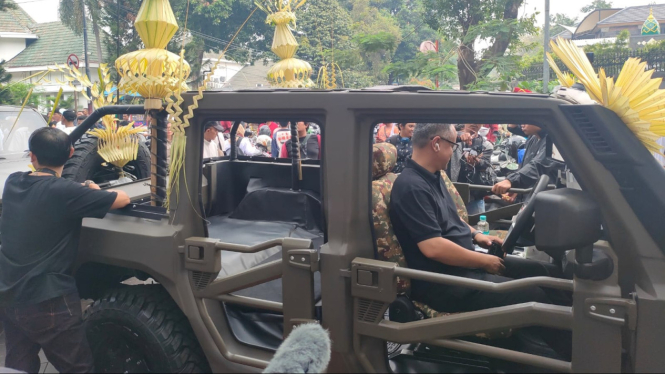 Mobil Maung Pindad yang antar Prabowo