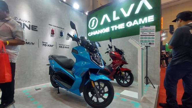 Motor listrik ALVA di IMOS 2023