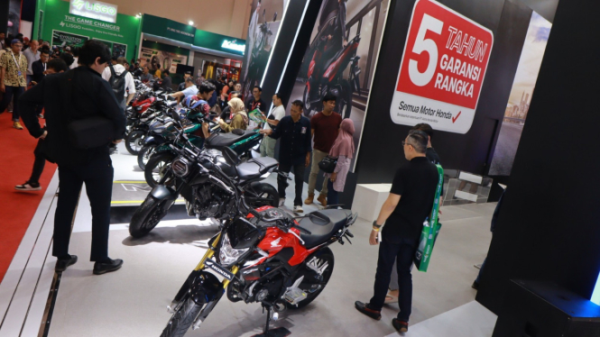 Booth Honda atau AHM di IMOS 2023
